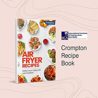 Crompton NourisPro 4.5 Ltr Air Fryer with Quick Fry Technology 1500 Watts Super Helix Heating element