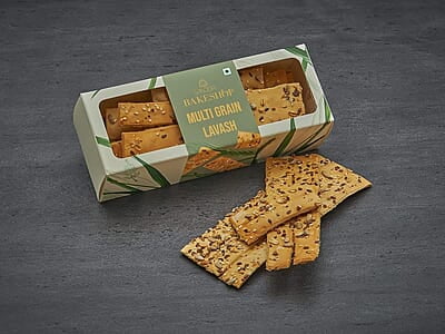 SMOOR Premium Gourmet Multigrain Lavash Bread 4x 100gm (Pack of 4)