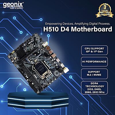 Geonix Motherboard GX-H510 DDR4 10th and 11th Gen CPU DDR4 3 Years Warranty Geonix Motherboard GX-H510 DDR4 10th and 11th Gen CPU DDR4 3 Years Warranty