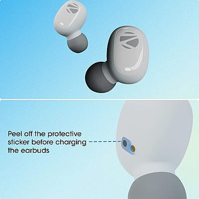 Zebronics Zeb-Sound Bomb N1 True Wireless In Ear Earbuds with ENC, Gaming Mode (up to 50ms), up to 18H Playback, Bluetooth V5.2, Fidget Case, Voice Assistant, Splash Proof, Type C, and Mic