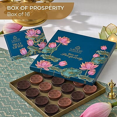 SMOOR Box Of Prosperity Choco Coin Gift Pack Special Occasions Box of 16 (224gm)