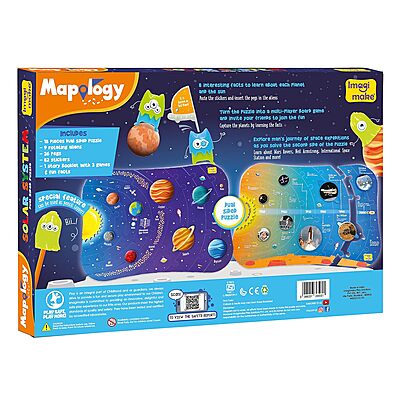 Imagimake Mapology Solar System Puzzle - Learning Aid And Educational Toy - For Kids Age 4 And Above Imagimake Mapology Solar System Puzzle - Learning Aid And Educational Toy - For Kids Age 4 And Above
