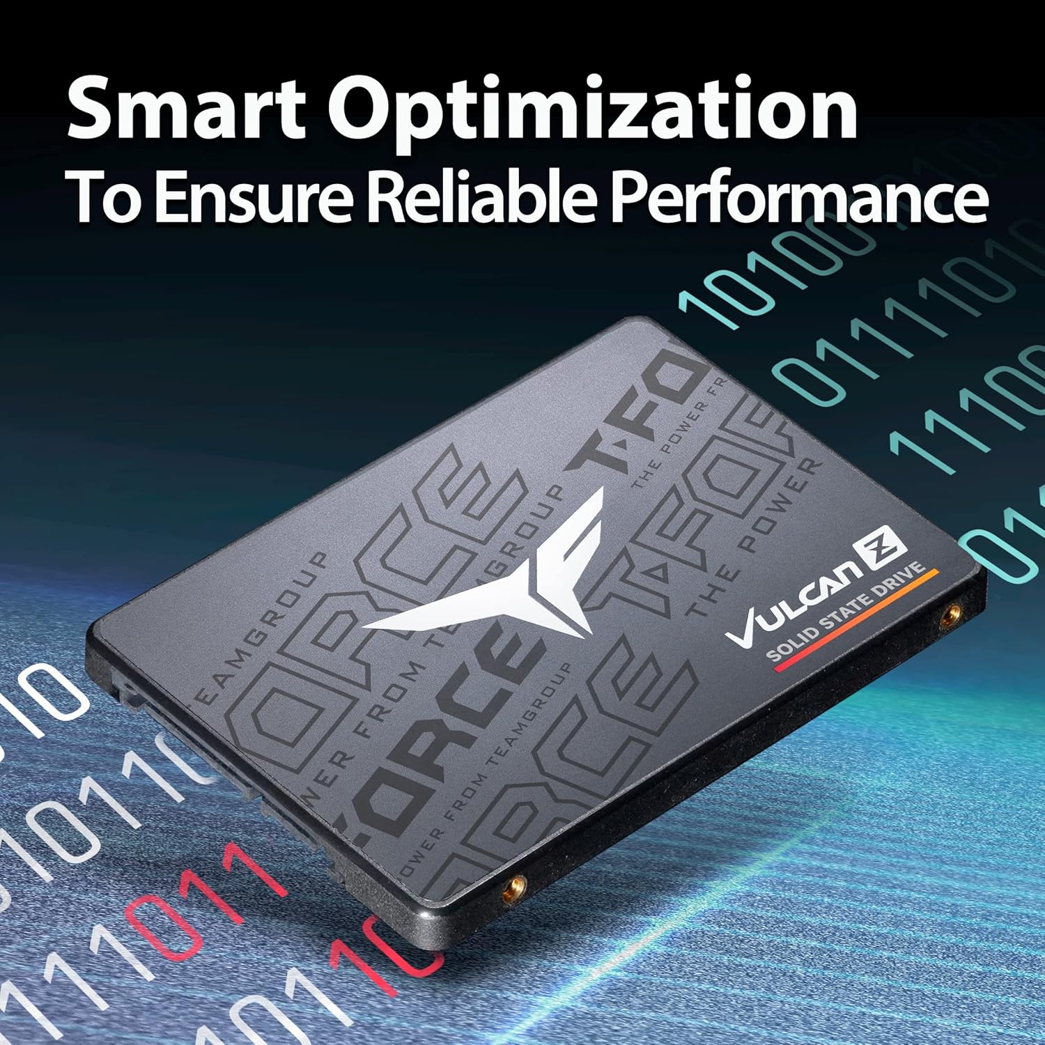 TeamGroup T-Force Vulcan Z Gaming SSD, Sata III 6Gbps Interface, SLC Cache, 3D NAND TLC, 2.5 Inch Form Factor, Internal Solid State Drive, High Performance, Low Latency TeamGroup T-Force Vulcan Z Gaming SSD, Sata III 6Gbps Interface, SLC Cache, 3D NAND TLC, 2.5 Inch Form Factor, Internal Solid State Drive, High Performance, Low Latency