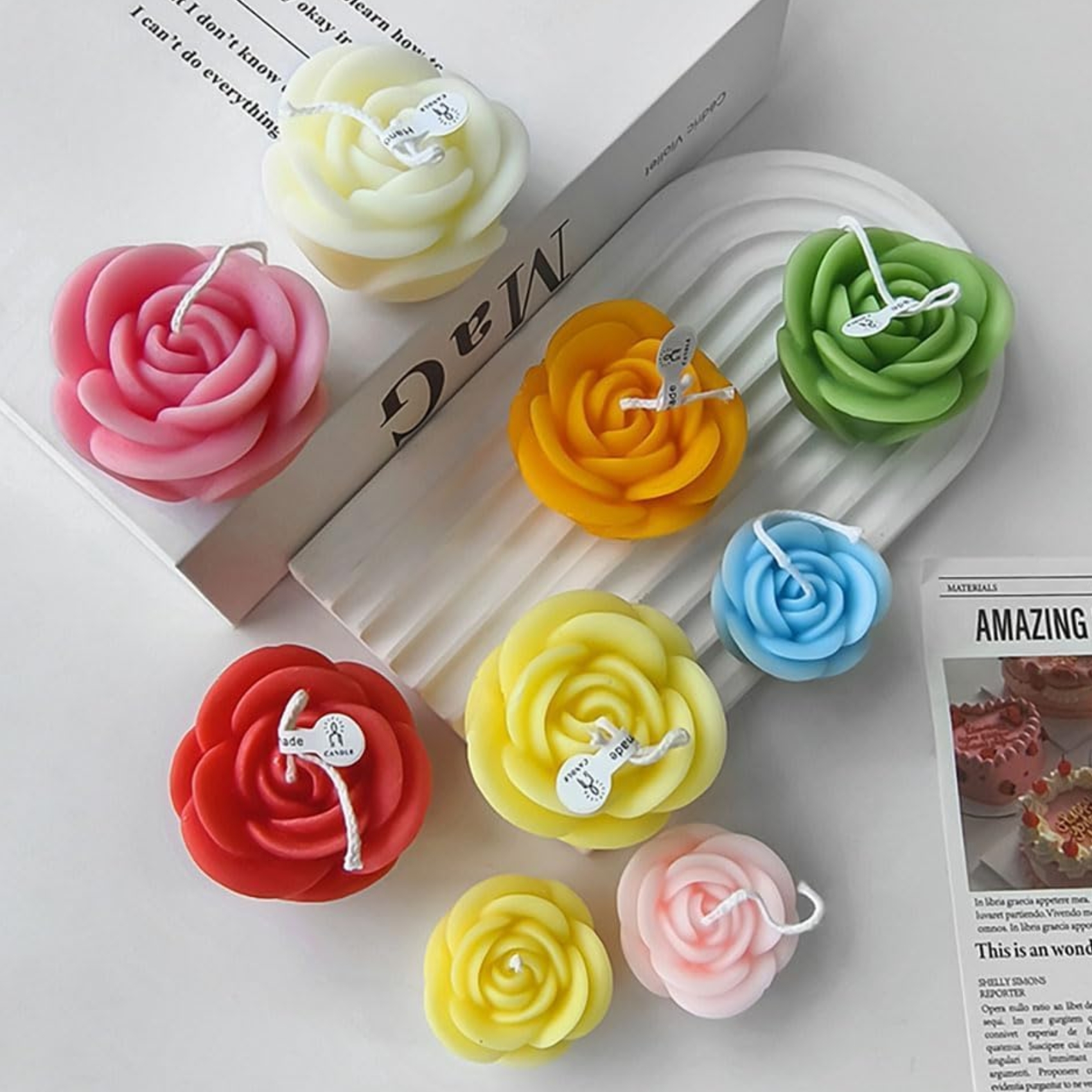 Silicon Mold Candle 3D Rose (Medium)