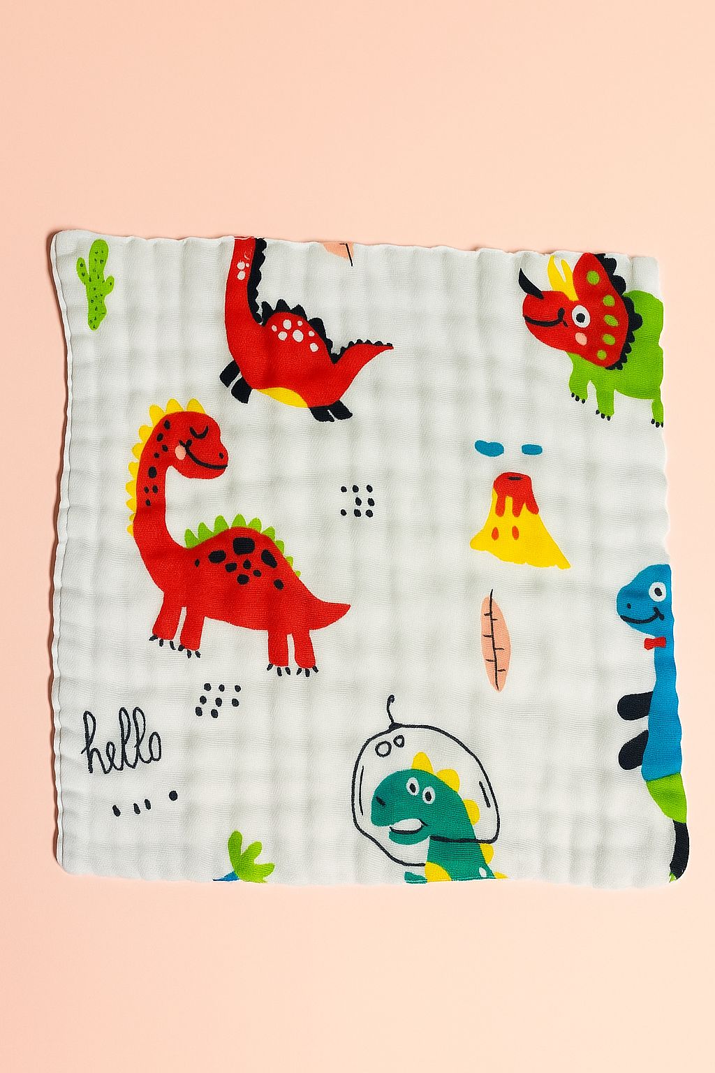 6 Layer Muslin Wash cloth / Face towel - Colour Printed - Pack of 5 (Assorted) 6 Layer Muslin Wash cloth / Face towel - Colour Printed - Pack of 5 (Assorted)