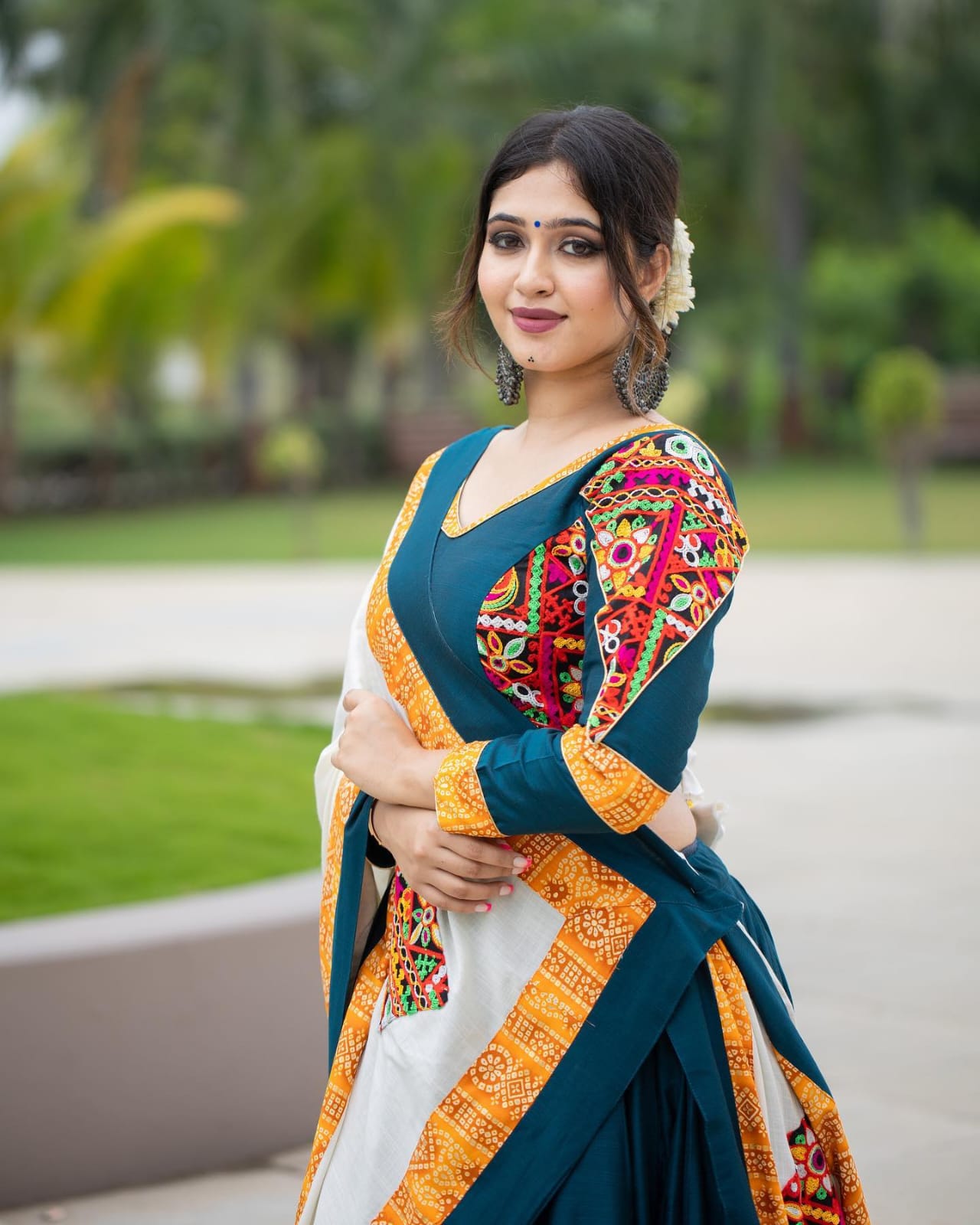 New Lounching Digital Print Muslin Cotton Lehenga Choli D.31
