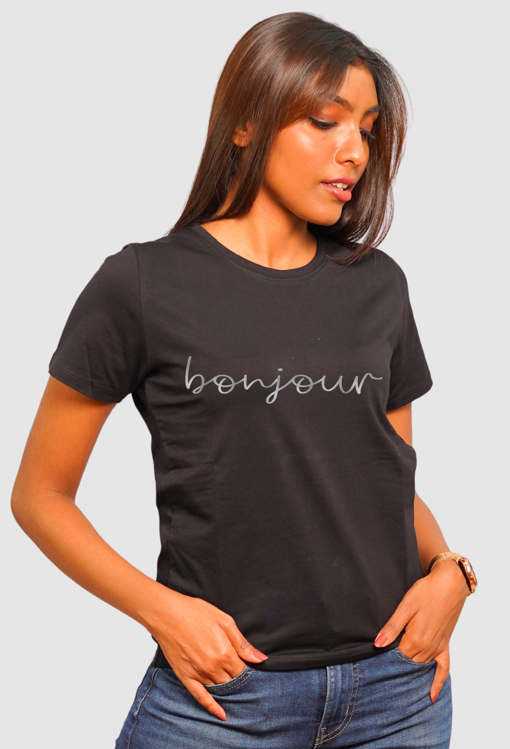 BONJOUR PURE BLACK ELITE T-SHIRT