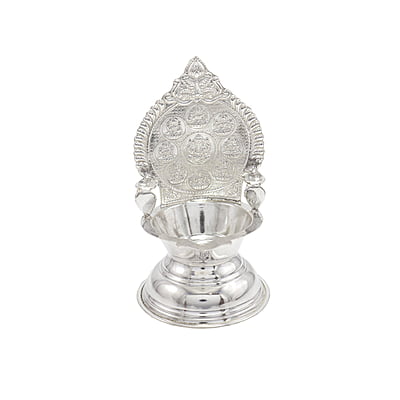 Silver Astalakshmi Diya Silver Astalakshmi Diya