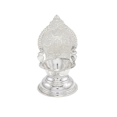 Silver Astalakshmi Diya Silver Astalakshmi Diya