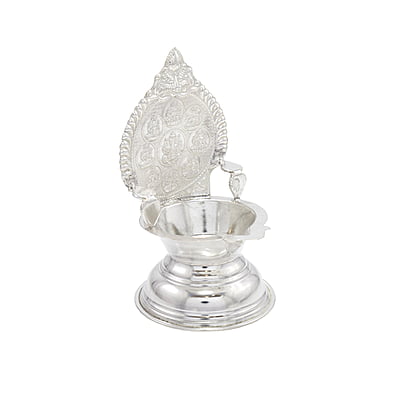 Silver Astalakshmi Diya Silver Astalakshmi Diya