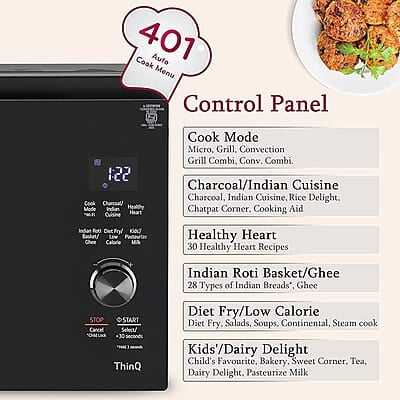 LG 32 L Scan to Cook Wi-Fi Enabled Charcoal Convection Healthy Microwave Oven (MJEN326PKW LG 32 L Scan to Cook Wi-Fi Enabled Charcoal Convection Healthy Microwave Oven (MJEN326PKW