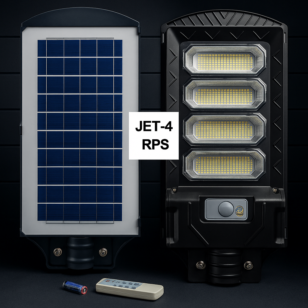 JET- 4 Solar LED Street Light WATTAGE (FOR STREET LIGHT) - 120w /12w JET- 4 Solar LED Street Light WATTAGE (FOR STREET LIGHT) - 120w /12w