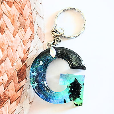 'G' ARORA INSPIRED LETTER KEYCHAIN(LKB00049)