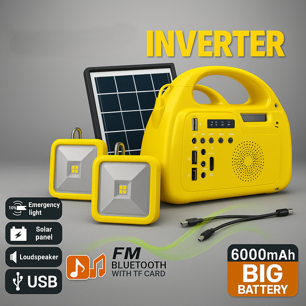Rock Light RL-4990 Mini Inverter, Solar Emergency Light for Home and Camping Rock Light RL-4990 Mini Inverter, Solar Emergency Light for Home and Camping
