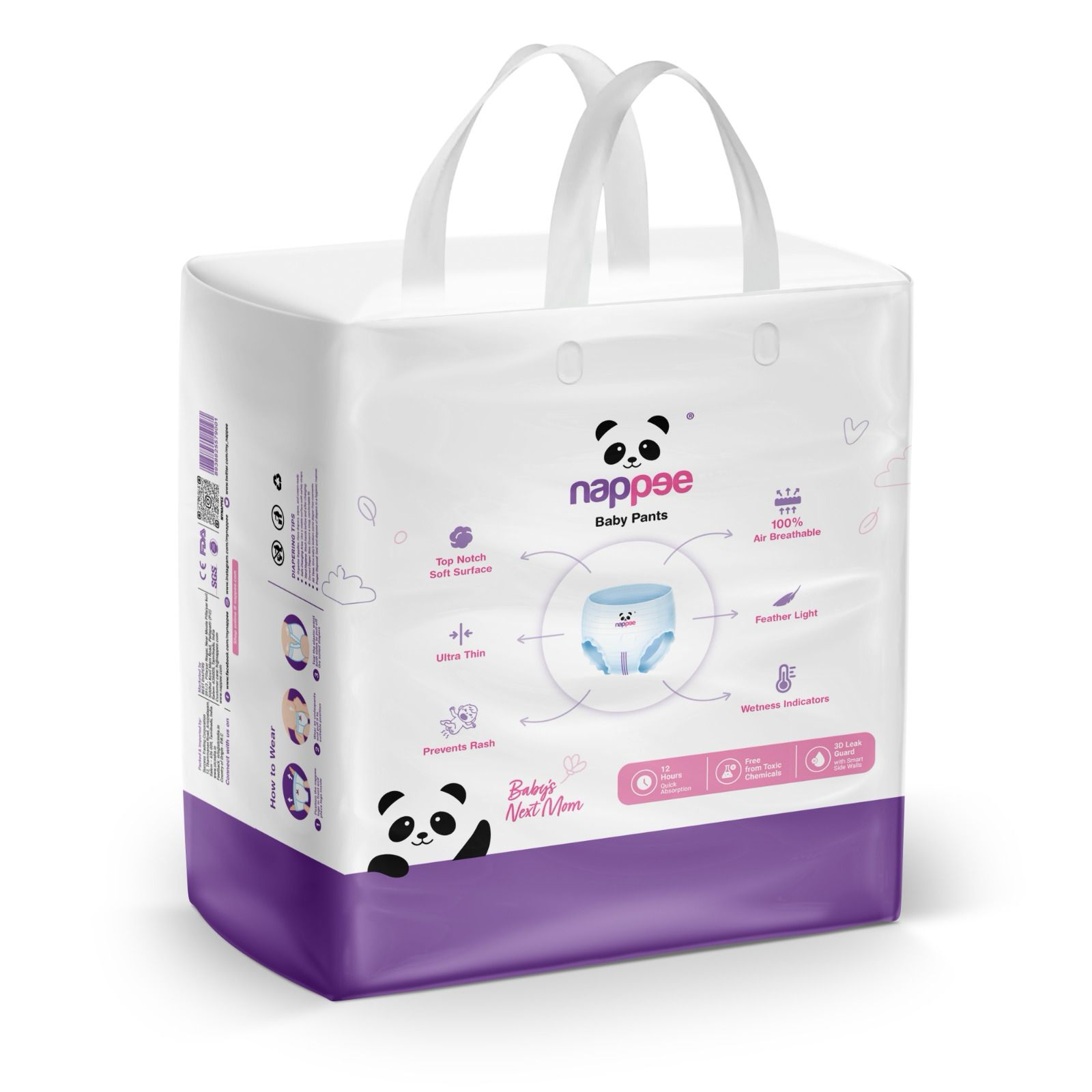 Nappee - Economy Baby Diaper - XXL - 30 Pcs (Pant type /Pull-ups Type) Nappee - Economy Baby Diaper - XXL - 30 Pcs (Pant type /Pull-ups Type)