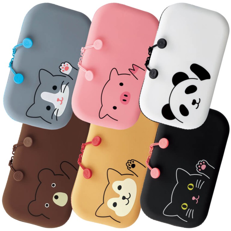 LIHIT LAB PUNI LABO ZIPPER POUCH, FLAT LIHIT LAB PUNI LABO ZIPPER POUCH, FLAT