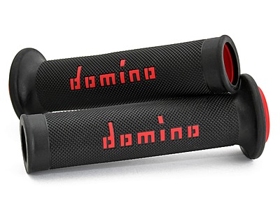 Domino A010 Black/Red Road-Racing Grips