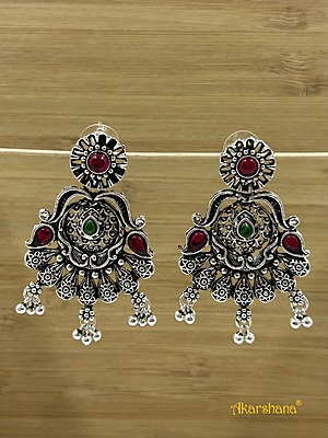 Oxidised Dangles with Ghungroo A1OJ00026