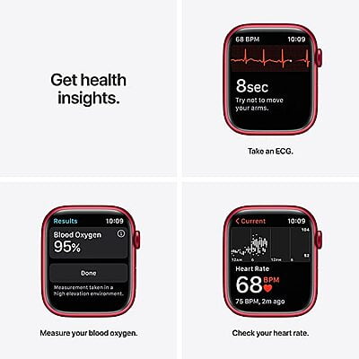 Apple Watch Series 7 (GPS, 45mm) - (Product) RED Aluminium Case Apple Watch Series 7 (GPS, 45mm) - (Product) RED Aluminium Case