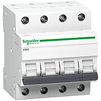 Schneider Electric MCB 4P, 63 A, C curve, 10000 A (pack of 1) Schneider Electric MCB 4P, 63 A, C curve, 10000 A (pack of 1)
