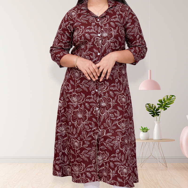 AAMI-Feeling foil A-Line Top-Red