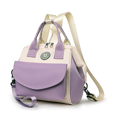 Small Travel Diaper Bag Backpack Mini Diaper Tote Portable Crossbody Diaper Changing Backpack with Insulated Pocket