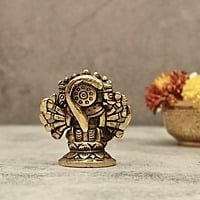 Brass Panchmukhi Hanuman Idol - 3 inch Height | Powerful Brass Idol of Panchmukhi Hanuman for Divine Protection Brass Panchmukhi Hanuman Idol - 3 inch Height | Powerful Brass Idol of Panchmukhi Hanuman for Divine Protection