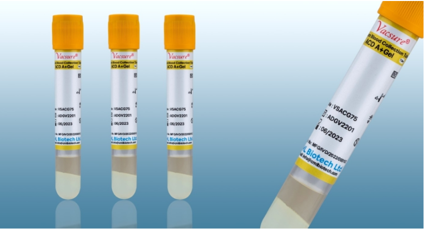 Vacsure Vacuum Blood Collection Tubes - ACD A + Gel Vacsure Vacuum Blood Collection Tubes - ACD A + Gel
