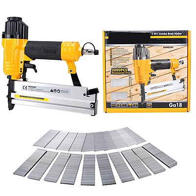 INGCO 2 In 1 Combo Air Brad Nailer ACN50401 (15-50mm)