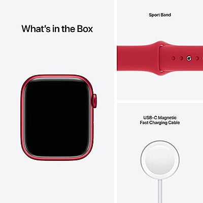 Apple Watch Series 7 (GPS, 45mm) - (Product) RED Aluminium Case Apple Watch Series 7 (GPS, 45mm) - (Product) RED Aluminium Case