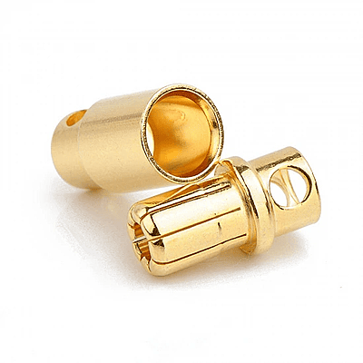 AMASS Gold Plated Bullet Connector - 8MM (Male-Female Pair) AMASS Gold Plated Bullet Connector - 8MM (Male-Female Pair)