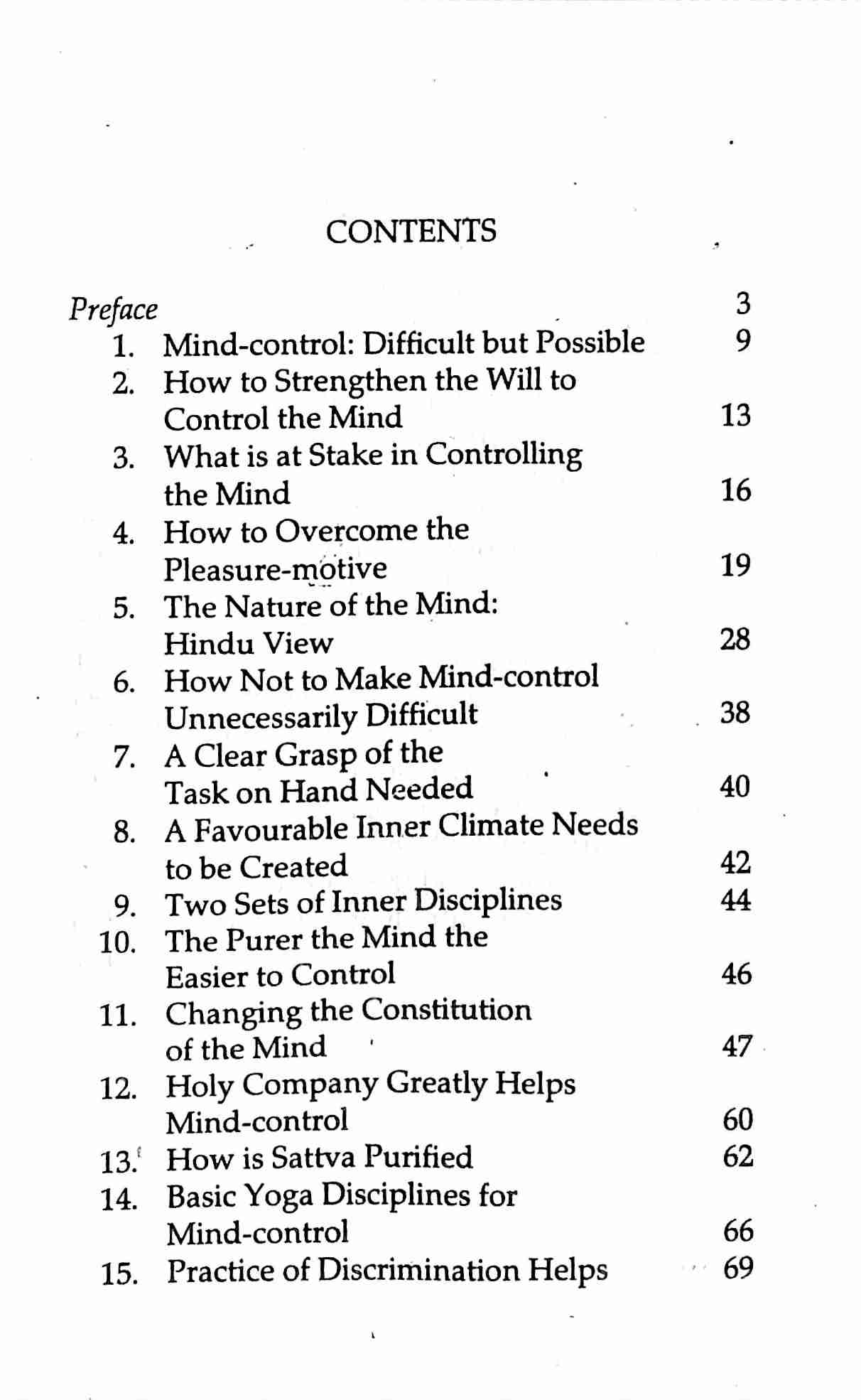 MIND AND ITS CONTROL -E-30 MIND AND ITS CONTROL -E-30