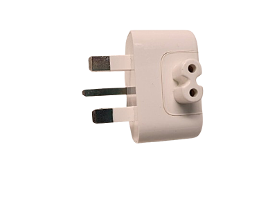 Apple Plug UK Style Plug Adapter Duck Head for Power Adapters of MacBook, Powerbook, Pro, Air, iPod, iPhone, iPad, iBook