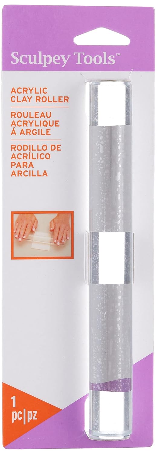 Sculpey Clay Modelling Tools Basics-Acrylic Roller 8" (203mm) Sculpey Clay Modelling Tools Basics-Acrylic Roller 8" (203mm)