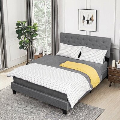 Vikinterio Dolphin Upholstered Bed Vikinterio Dolphin Upholstered Bed