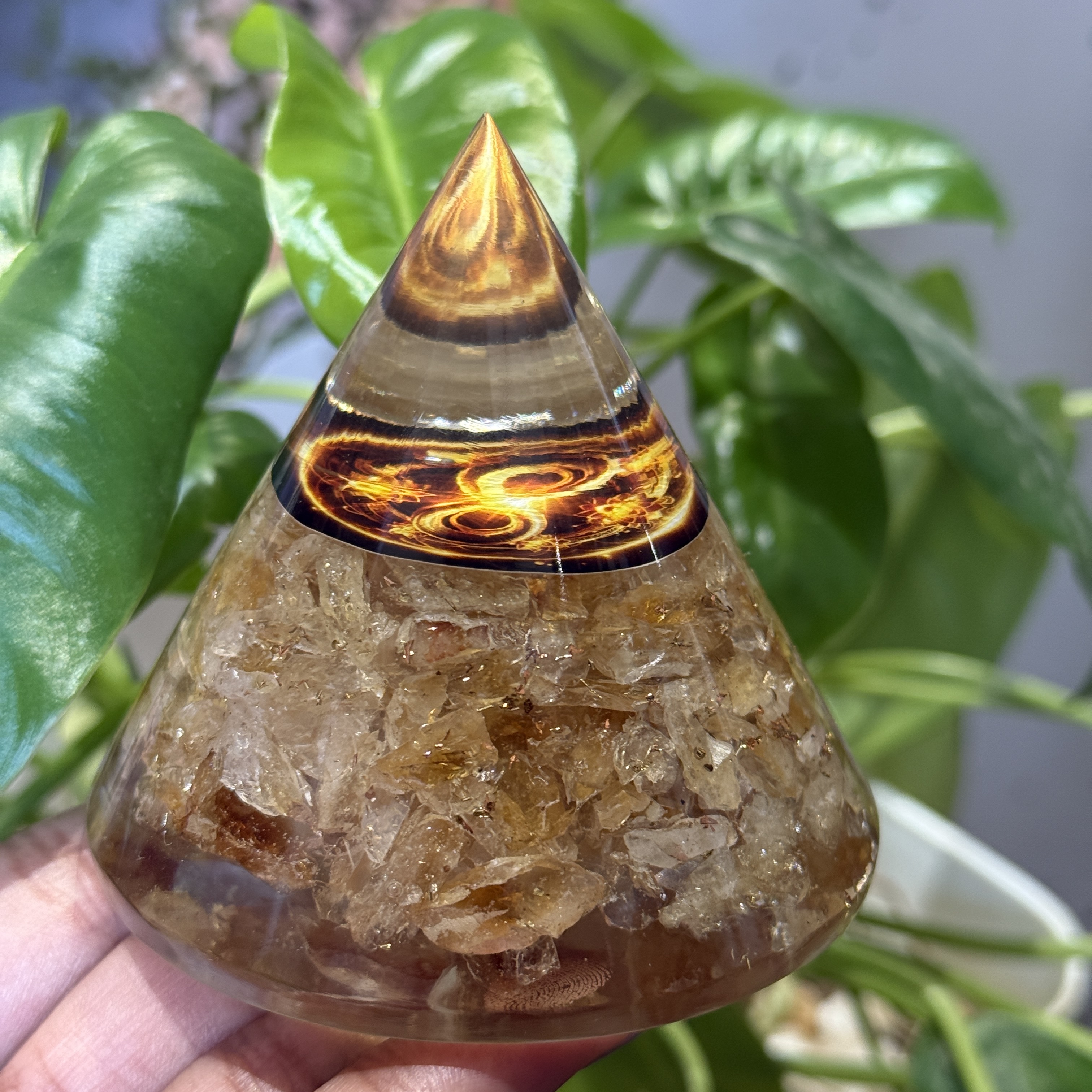 Infinite Abundance Resin pyramid Infinite Abundance Resin pyramid