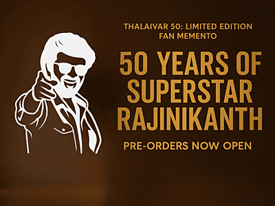 Thalaivar 50: Limited Edition Fan Memento| Free Delivery