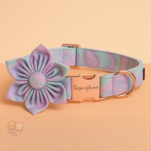 Adjustable Pet Collar with Satin Flower Design โ Stylish & Comfortable Adjustable Pet Collar with Satin Flower Design โ Stylish & Comfortable