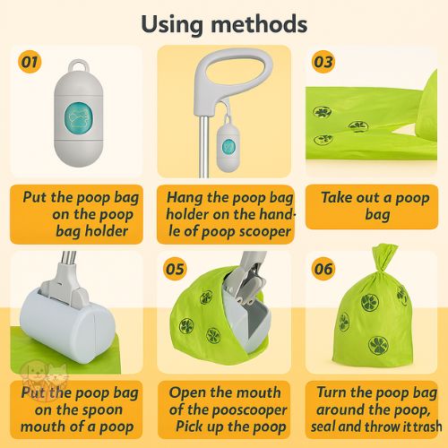 Adjustable Size Poop Scooper | Long Handle Waste Collector for Dogs, Cats & Pets Adjustable Size Poop Scooper | Long Handle Waste Collector for Dogs, Cats & Pets