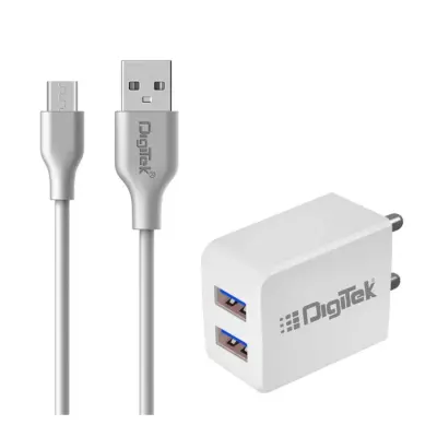 Digitek Dual Port USB Travel Charger 5V/3.1A Wall Charger (DMC-101 MU) Digitek Dual Port USB Travel Charger 5V/3.1A Wall Charger (DMC-101 MU)