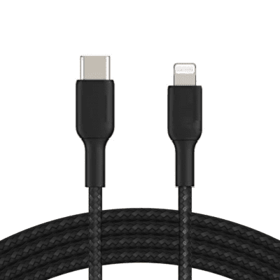 Champin TYPE-C TO L Braided Black Metal Mold 27W 1Mtr Data Cable Series-I (Black) Champin TYPE-C TO L Braided Black Metal Mold 27W 1Mtr Data Cable Series-I (Black)