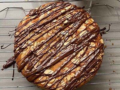 Chocolate Cake with Almond Chocolate Spread