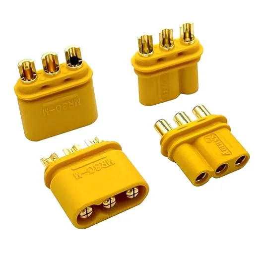 AMASS MR30 Male-Female connector pair with housing
