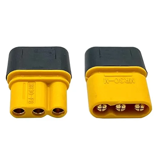 AMASS MR30 Male-Female connector pair with housing