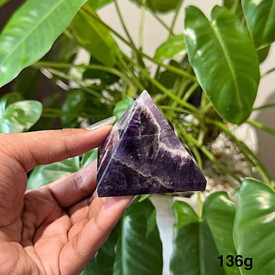 Amethyst Stone Pyramid