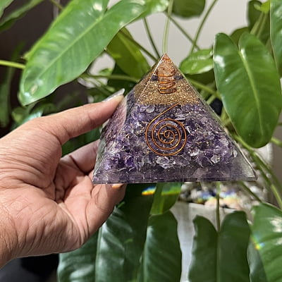 Amethyst Resin Pyramid Amethyst Resin Pyramid
