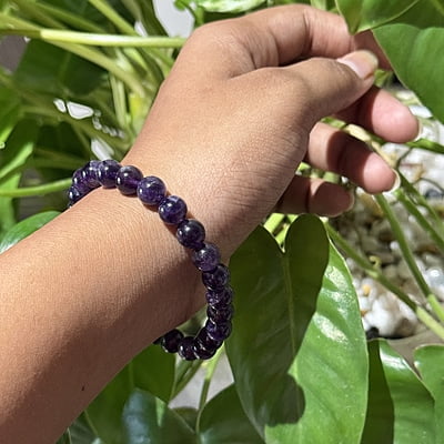 Amethyst 8mm crystal bracelet Amethyst 8mm crystal bracelet