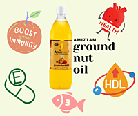 Amiztam Cold Pressed Groundnut Oil 500ml Amiztam Cold Pressed Groundnut Oil 500ml