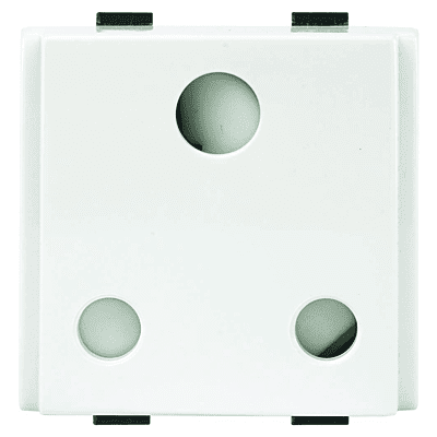 Anchor Roma Plus Socket, 3 Pin Round, 16A, 2 Module, 289316 (ISI)