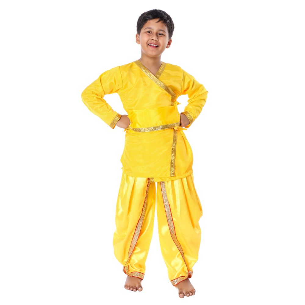 Angarkha & Dhoti Fancy Dress Yellow